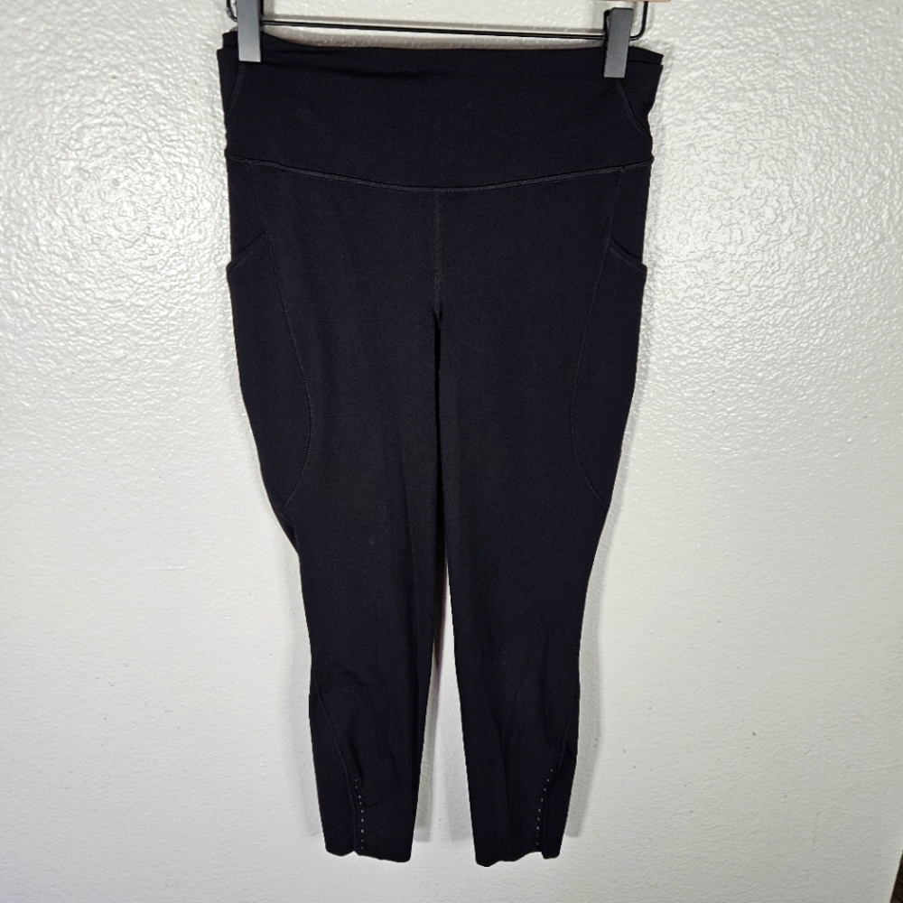 lululemon athletica Black High-Rise Cropped Leggings